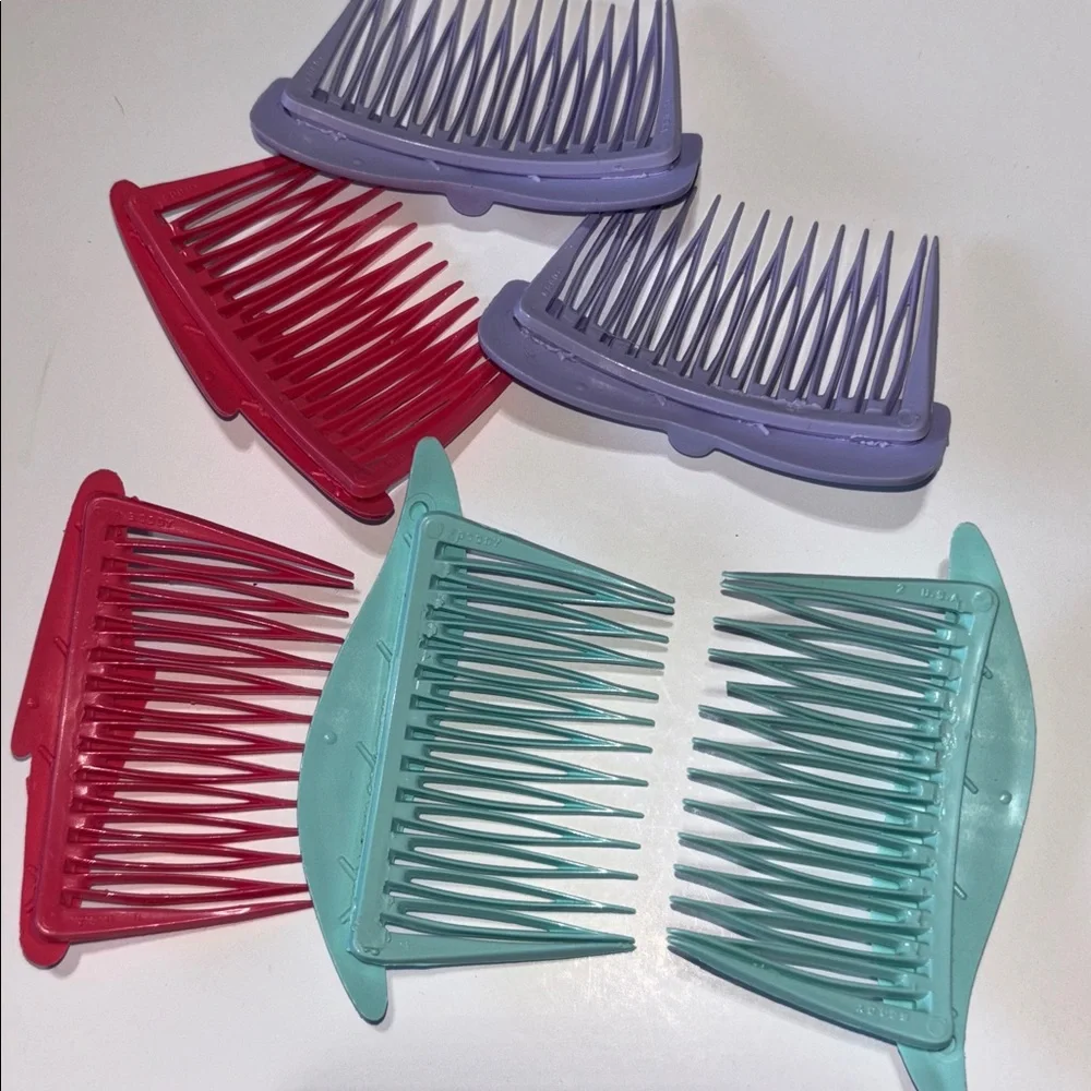 Vtg Goody Side Combs Hair Accessories Lot Of 12 USA Hong Kong Sets